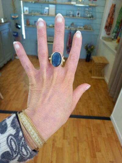 Bague maxi Ethnique Labradorite