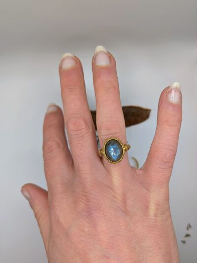 Bague rétro Labradorite