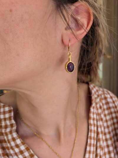 Boucles d'oreilles médailles
