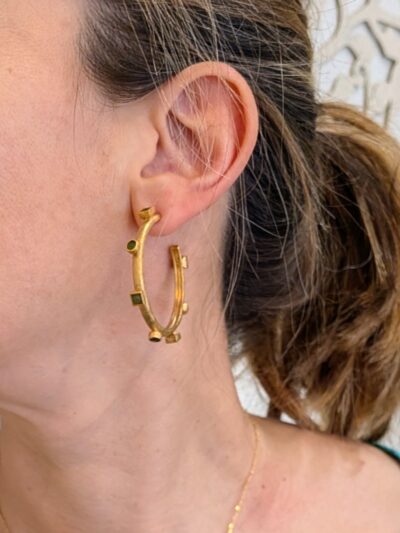 grandes créoles Multi Serpentine