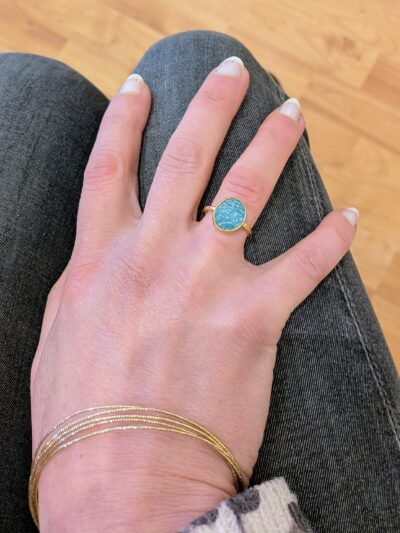 Bague fine Amazonite