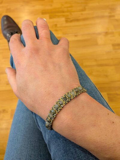 Bracelet tissé Labradorite