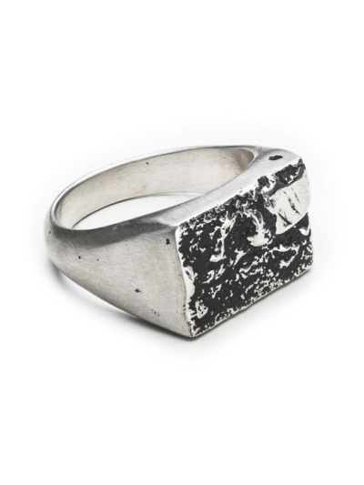 Bague chevalière rectangulaire