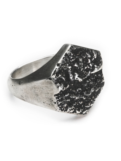 Bague chevalière Hexagonale