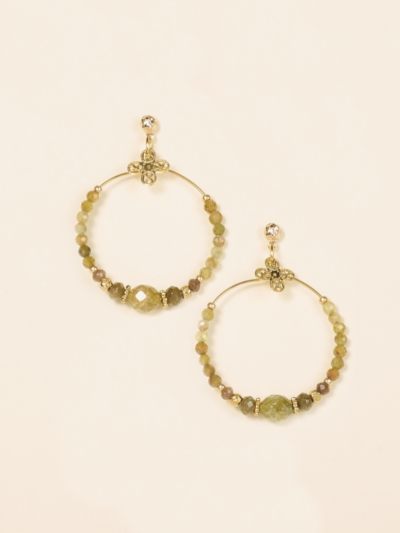 Boucles d'oreilles Bell vertes