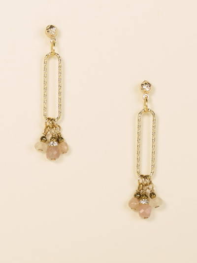 Boucles d'oreilles Cris roses pâle