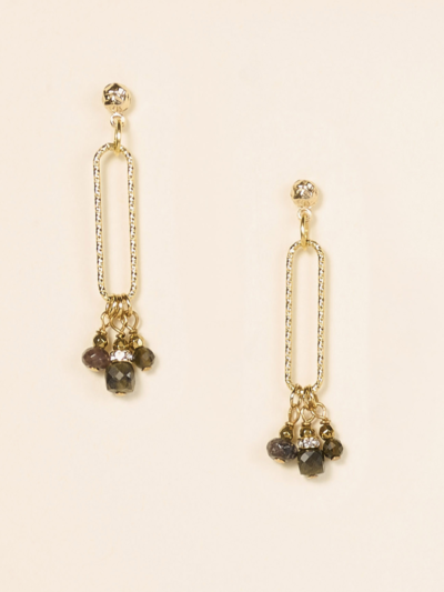 Boucles d'oreilles Cris grises