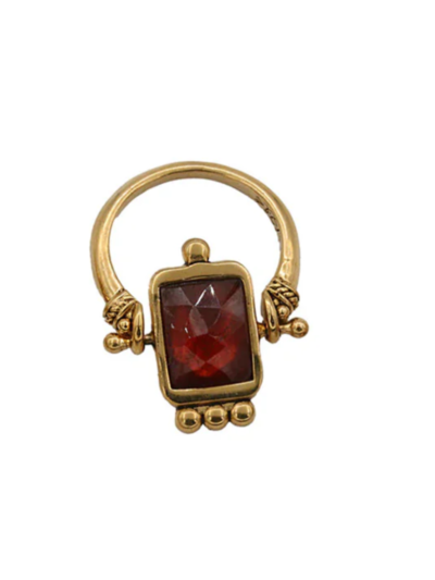 Bague Pivot Grenat