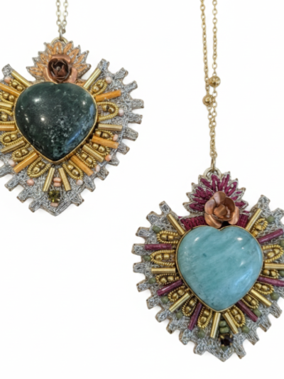 sautoirs coeur ex voto