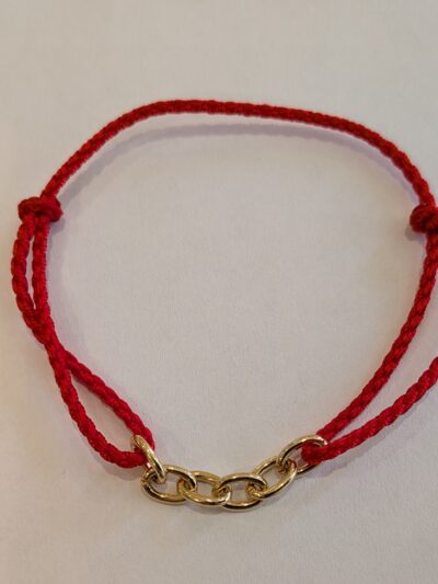 Bracelet cordon rouge number three
